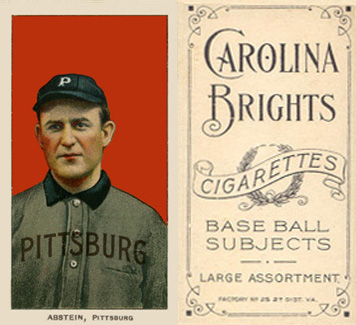 1909 White Borders Carolina Brights Abstein, Pittsburgh #4 Baseball Card