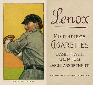 1909 White Borders Lenox-Brown Willetts, Detroit #511 Baseball Card