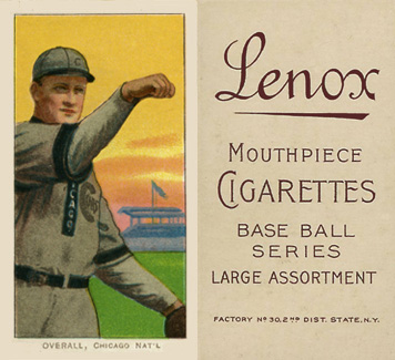 1909 White Borders Lenox-Brown Overall, Chicago Nat'L #373 Baseball Card