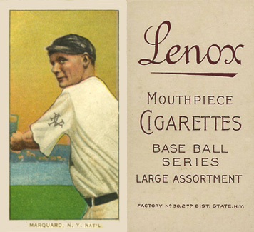 1909 White Borders Lenox-Brown Marquard, N.Y. Nat'L #304 Baseball Card