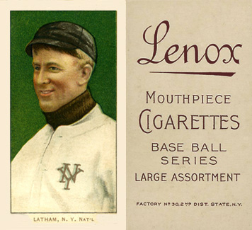 1909 White Borders Lenox-Brown Latham, N.Y. Nat'L #276 Baseball Card