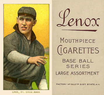 1909 White Borders Lenox-Brown Lake, St. Louis Amer. #274 Baseball Card