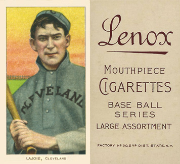 1909 White Borders Lenox-Brown Lajoie, CLeveland #271 Baseball Card