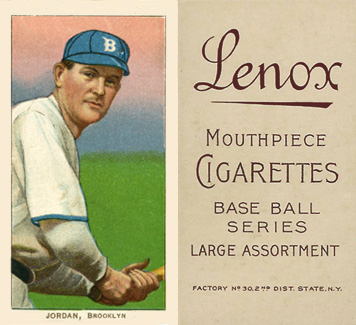 1909 White Borders Lenox-Brown Jordan, Brooklyn #242 Baseball Card