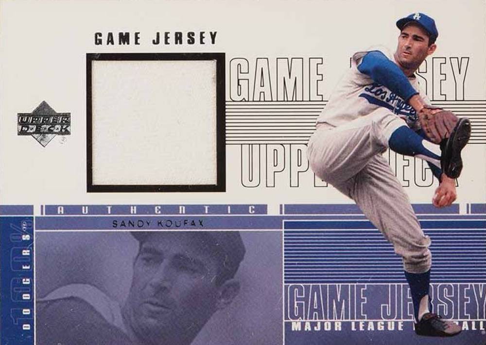 2001 Upper Deck Game Jersey Sandy Koufax #C-SK Baseball Card