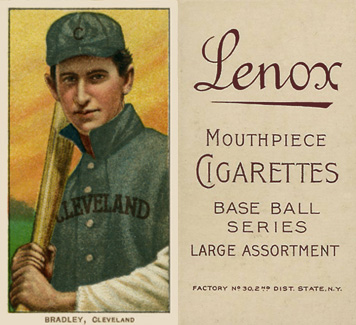 1909 White Borders Lenox-Brown Bradley, Cleveland #46 Baseball Card