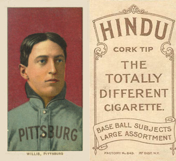 1909 White Borders Hindu-Brown Willis, Pittsburgh #513 Baseball Card