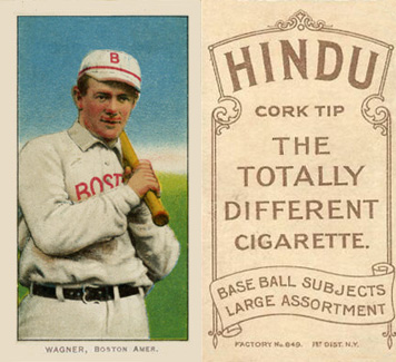 1909 White Borders Hindu-Brown Wagner, Boston Amer. #495 Baseball Card