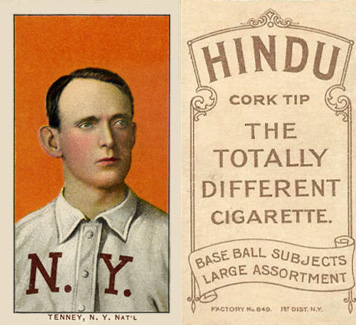 1909 White Borders Hindu-Brown Tenney, N.Y. Nat'L #480 Baseball Card