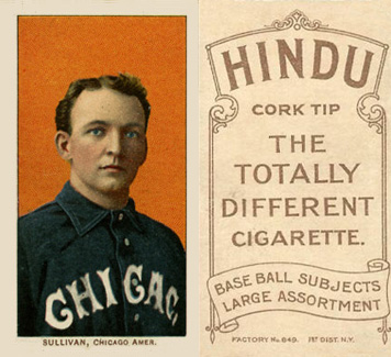 1909 White Borders Hindu-Brown Sullivan, Chicago Amer. #472 Baseball Card