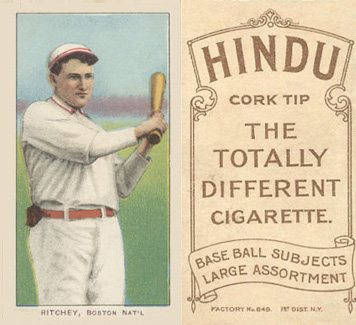 1909 White Borders Hindu-Brown Ritchey, Boston Nat'L #412 Baseball Card