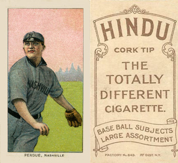 1909 White Borders Hindu-Brown Perdue, Nashville #385 Baseball Card