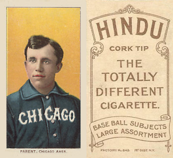 1909 White Borders Hindu-Brown Parent, Chicago Amer. #378 Baseball Card