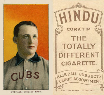 1909 White Borders Hindu-Brown Overall, Chicago Nat'L #375 Baseball Card