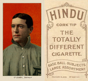 1909 White Borders Hindu-Brown O'Leary, Detroit #369 Baseball Card