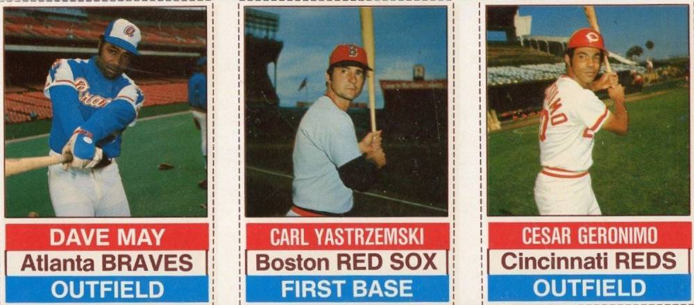 1976 Hostess May/Yastrzemski/Geronimo # Baseball Card