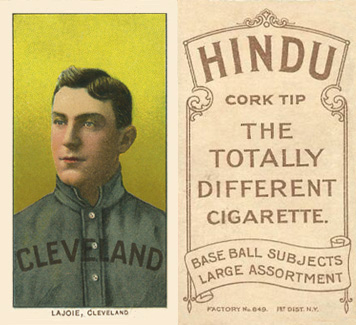 1909 White Borders Hindu-Brown Lajoie, CLeveland #269 Baseball Card