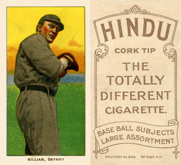 1909 White Borders Hindu-Brown Killian, Detroit #251 Baseball Card