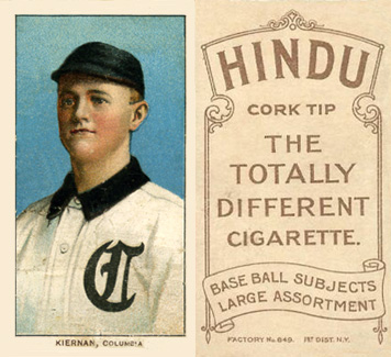 1909 White Borders Hindu-Brown Kiernan, Columbia #250 Baseball Card