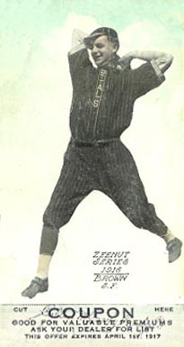 1916 Zeenut Brown # Baseball Card