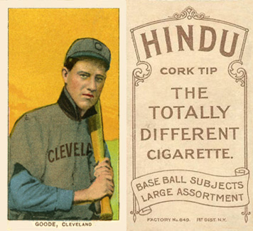 1909 White Borders Hindu-Brown Goode, Cleveland #190 Baseball Card