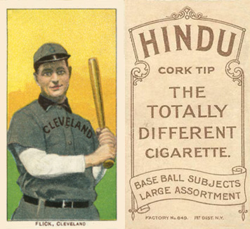 1909 White Borders Hindu-Brown Flick, Cleveland #176 Baseball Card