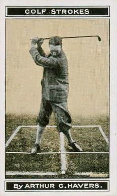 1923 B. Morris & Sons Golf Stoke Series Top of swing for Cleek #15 Other Sports Card