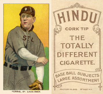 1909 White Borders Hindu-Brown Ferris, St. Louis Amer. #171 Baseball Card