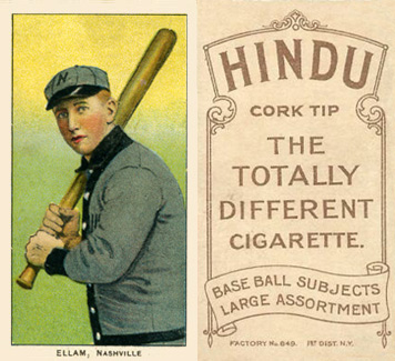 1909 White Borders Hindu-Brown Ellam, Nashville #163 Baseball Card