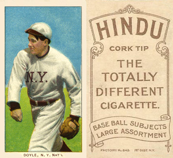 1909 White Borders Hindu-Brown Doyle, N.Y. Nat'L #150 Baseball Card