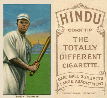 1909 White Borders Hindu-Brown Burch, Brooklyn #60 Baseball Card