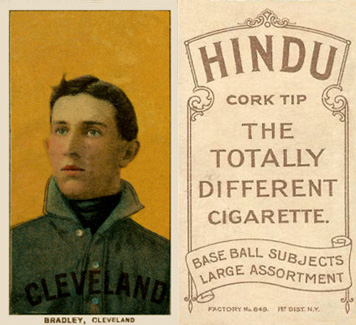 1909 White Borders Hindu-Brown Bradley, Cleveland #45 Baseball Card