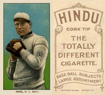 1909 White Borders Hindu-Brown Ames, N.Y. Nat'l #7 Baseball Card