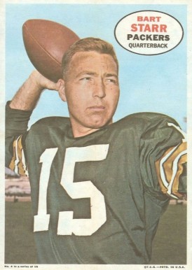 1968 Topps Posters Bart Starr #4 Football Card