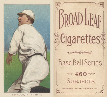 1909 White Borders Broadleaf 460 Seymour, N.Y. Nat'L #436 Baseball Card