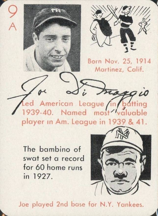1945 Leister Game Ruth/DiMaggio #9a-2 Baseball Card