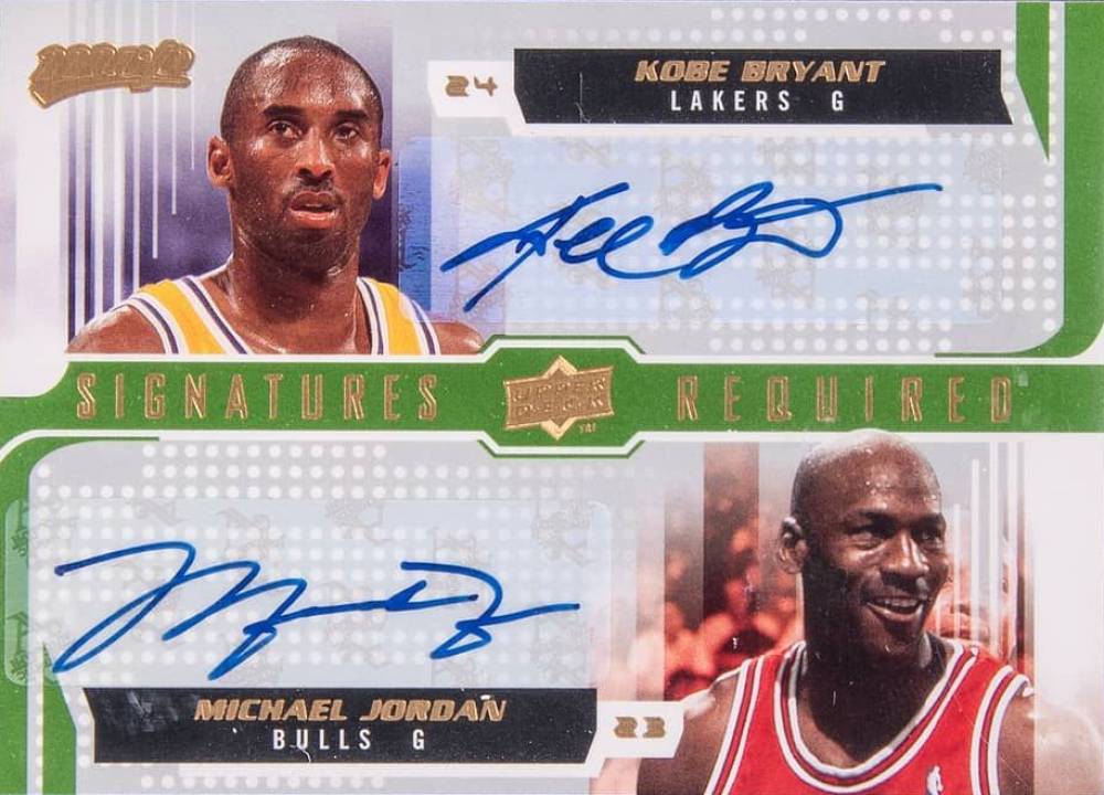2008 Upper Deck MVP Signatures Required Kobe Bryant/Michael Jordan #SRKM Basketball Card