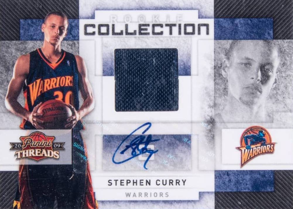 2009 Panini Threads Rookie Collection Materials  Stephen Curry #6 Basketball Card