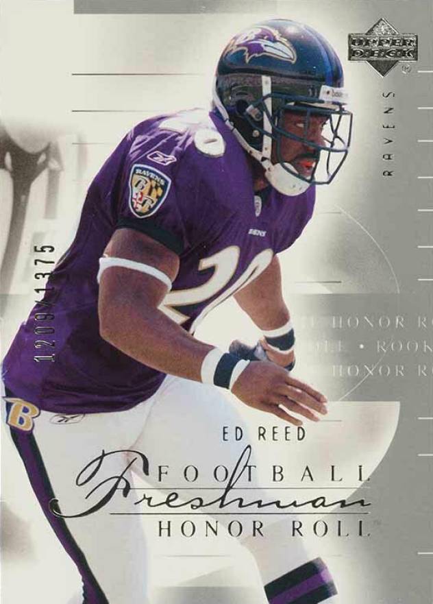 2002 Upper Deck Honor Roll Ed Reed #99 Football Card