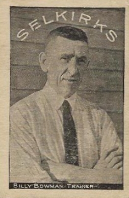1924 Crescent Selkirks Billy Bowman #4 Hockey Card