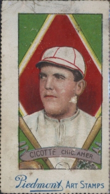 1914 Piedmont Art Stamps Ed Cicotte #24 Baseball Card