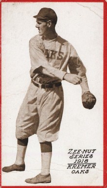 1918 Zeenut Kremer # Baseball Card