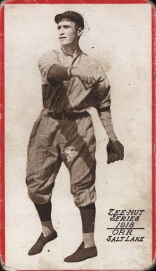 1918 Zeenut Orr, Salt Lake # Baseball Card