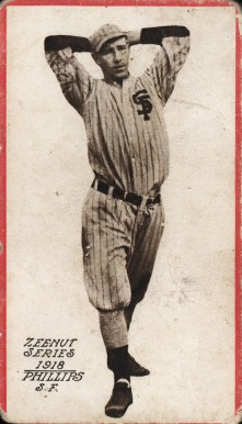 1918 Zeenut Phillips, S.F. # Baseball Card