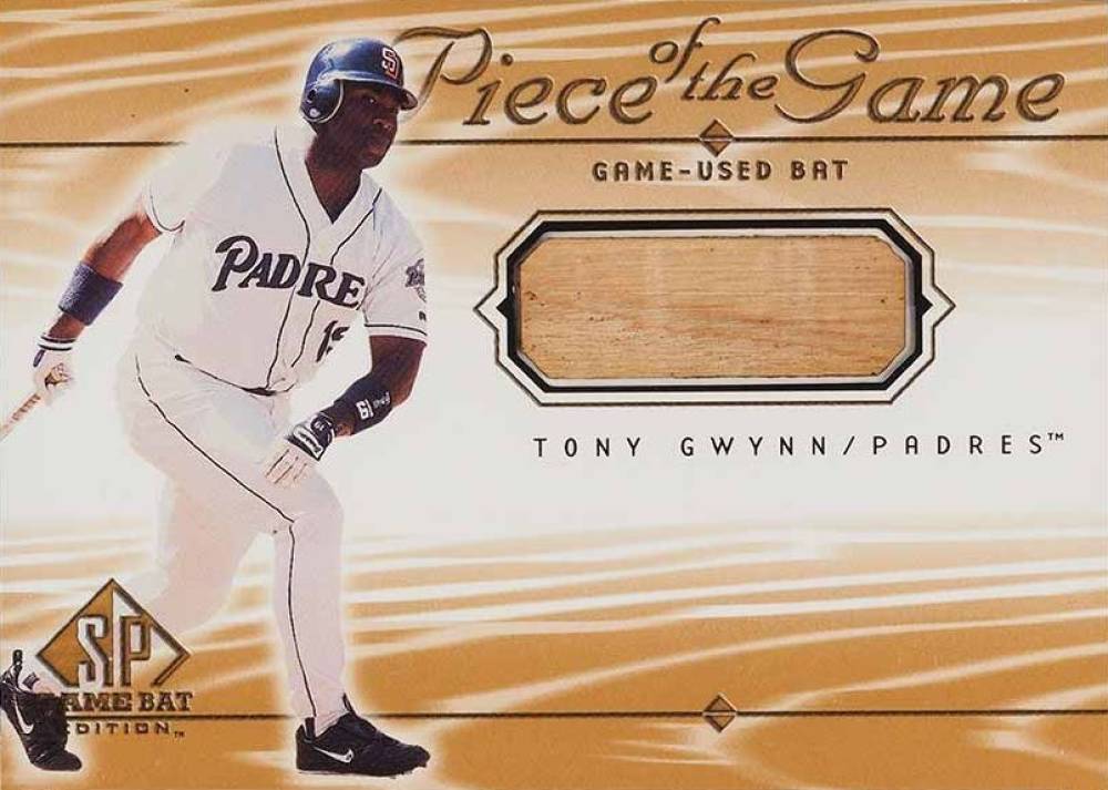 2001 SP Game Bat Piece of the Game Tony Gwynn #TGw Baseball Card