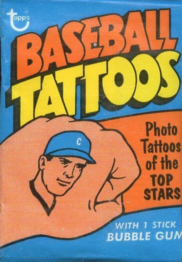 1971 Topps Tattoos Perforated Wax Pack #WP Baseball Card