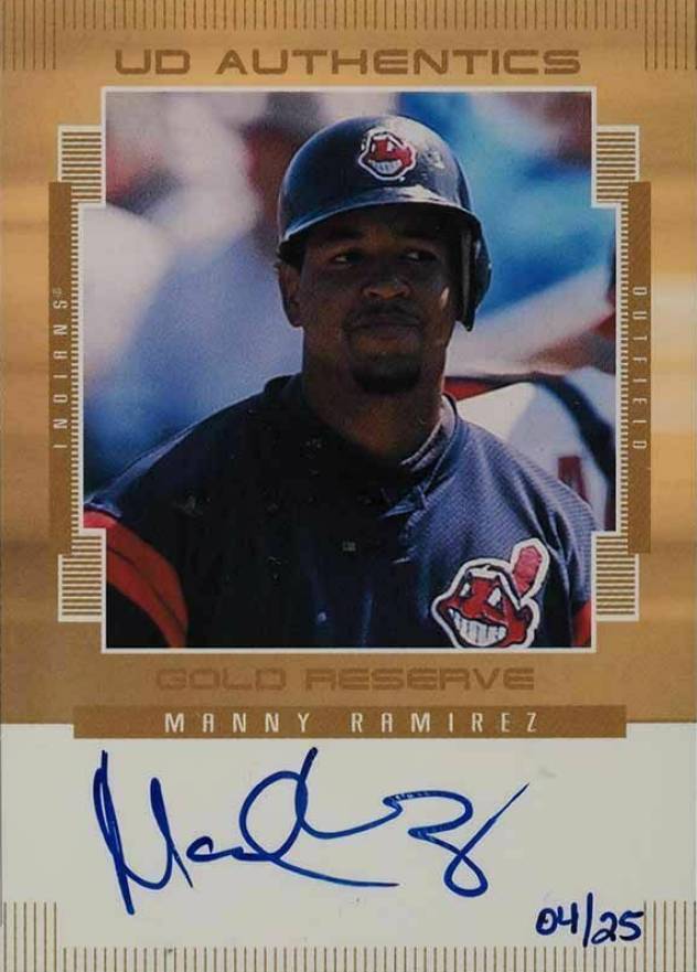 2000 Upper Deck Gold Reserve UD Authentics Manny Ramirez #G-MR Baseball Card