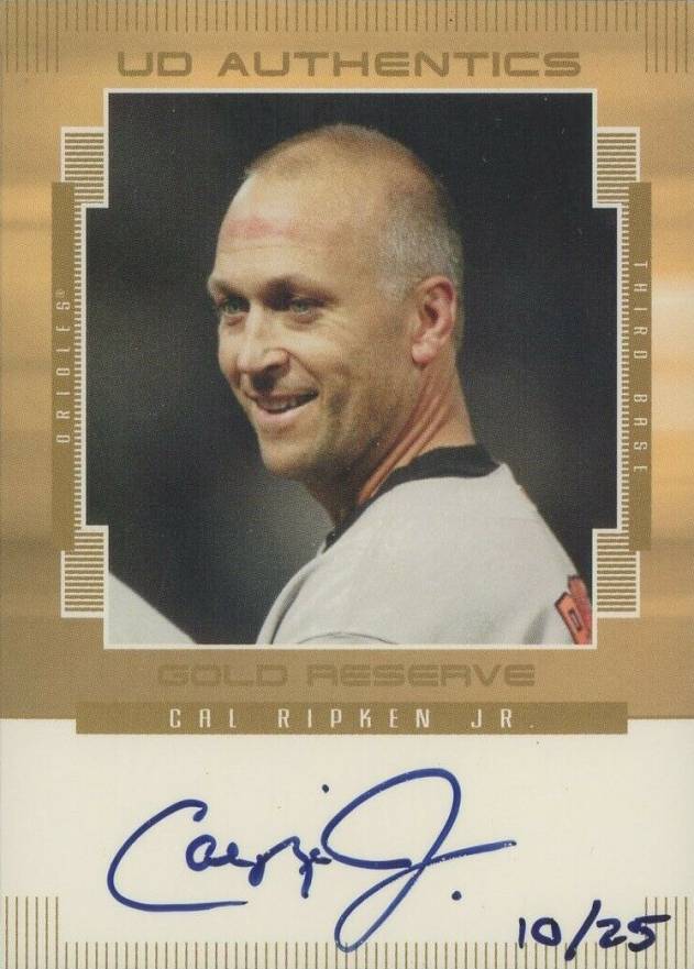 2000 Upper Deck Gold Reserve UD Authentics Cal Ripken Jr. #G-CR Baseball Card
