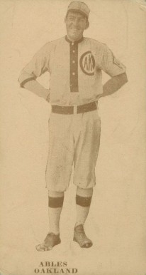 1913 Oakland Oaks Ables # Baseball Card
