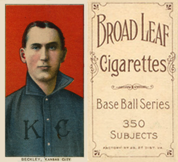 1909 White Borders Broadleaf 350  Beckley, Kansas City #29 Baseball Card
